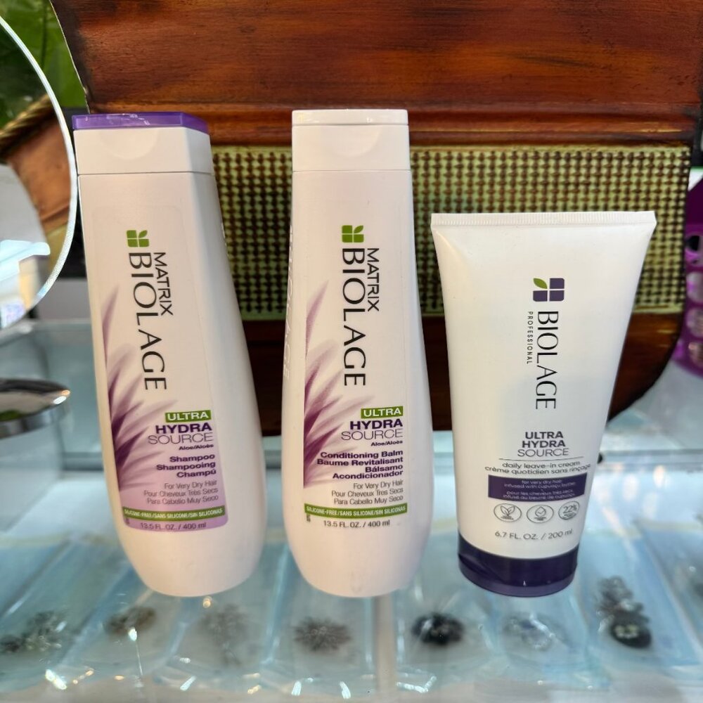 Lot of 3 Matrix Ultra Hydrate for Dry Haircare Kit